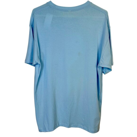 Snoopy Astronaut Sky Blue T-Shirt By Peanuts Large 100% Cotton Crewneck Unisex - Picture 2 of 6